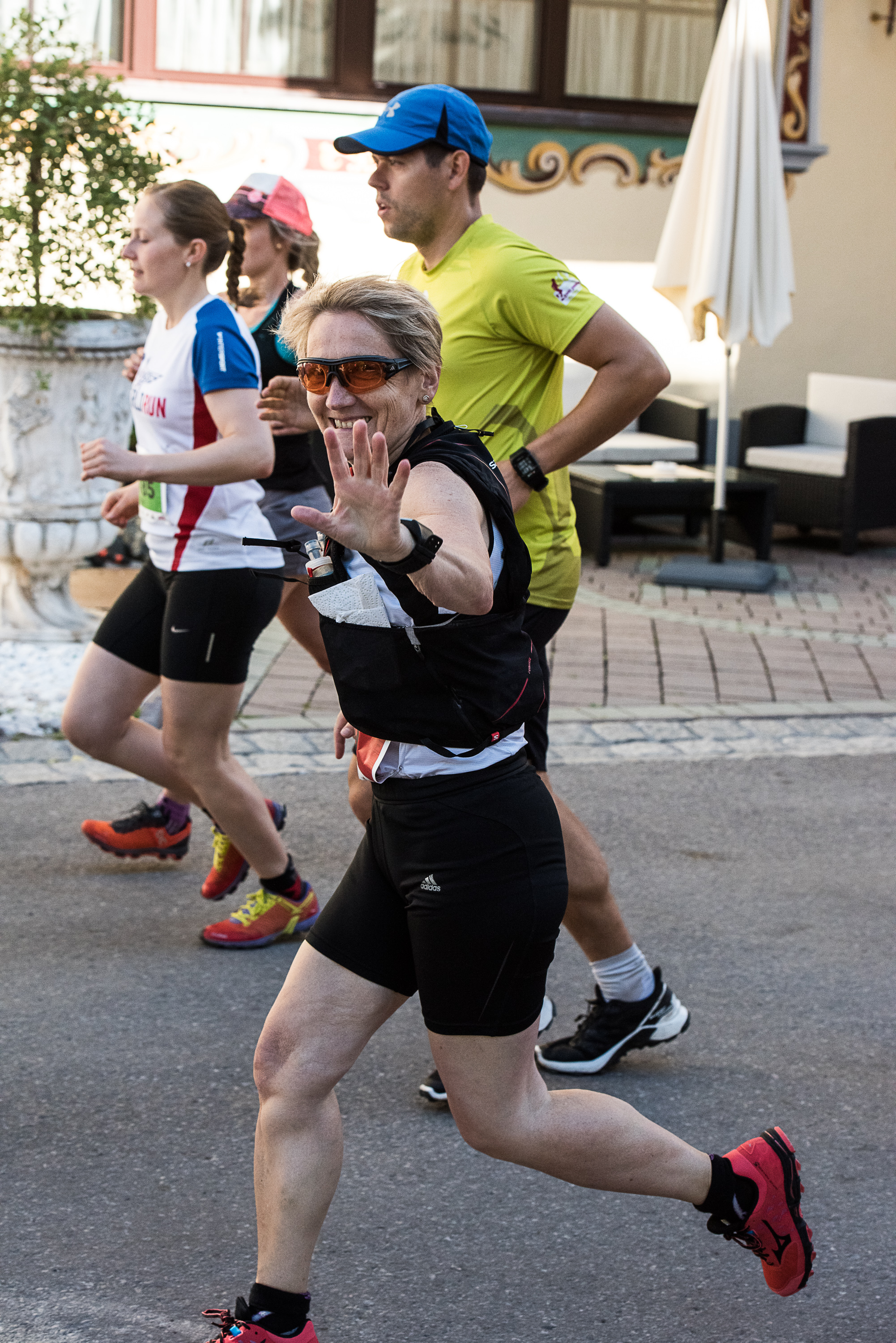 Ingrid ist gut gelaunt gestartet.