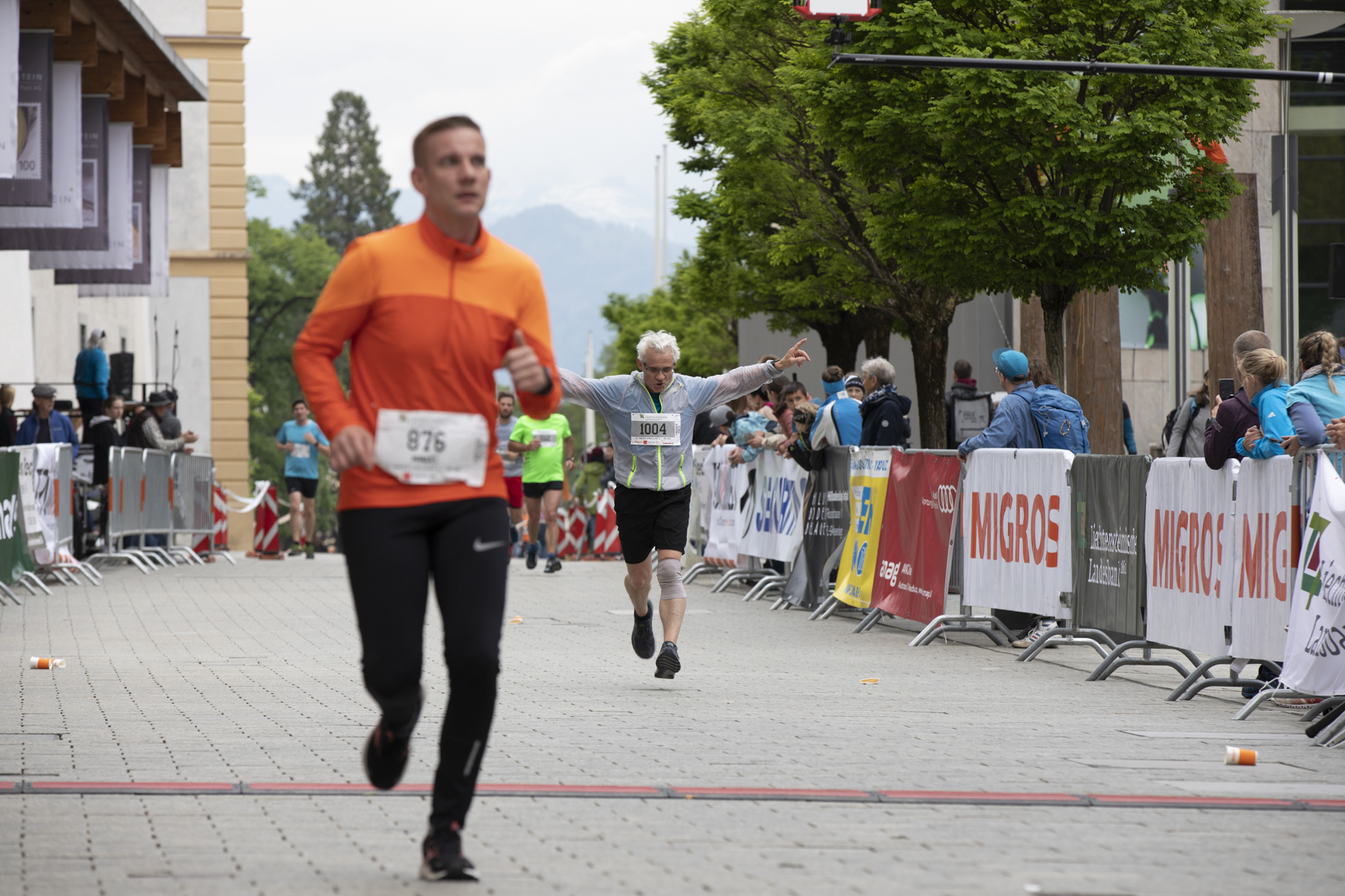 Zielspurt. Siegerpose folgt