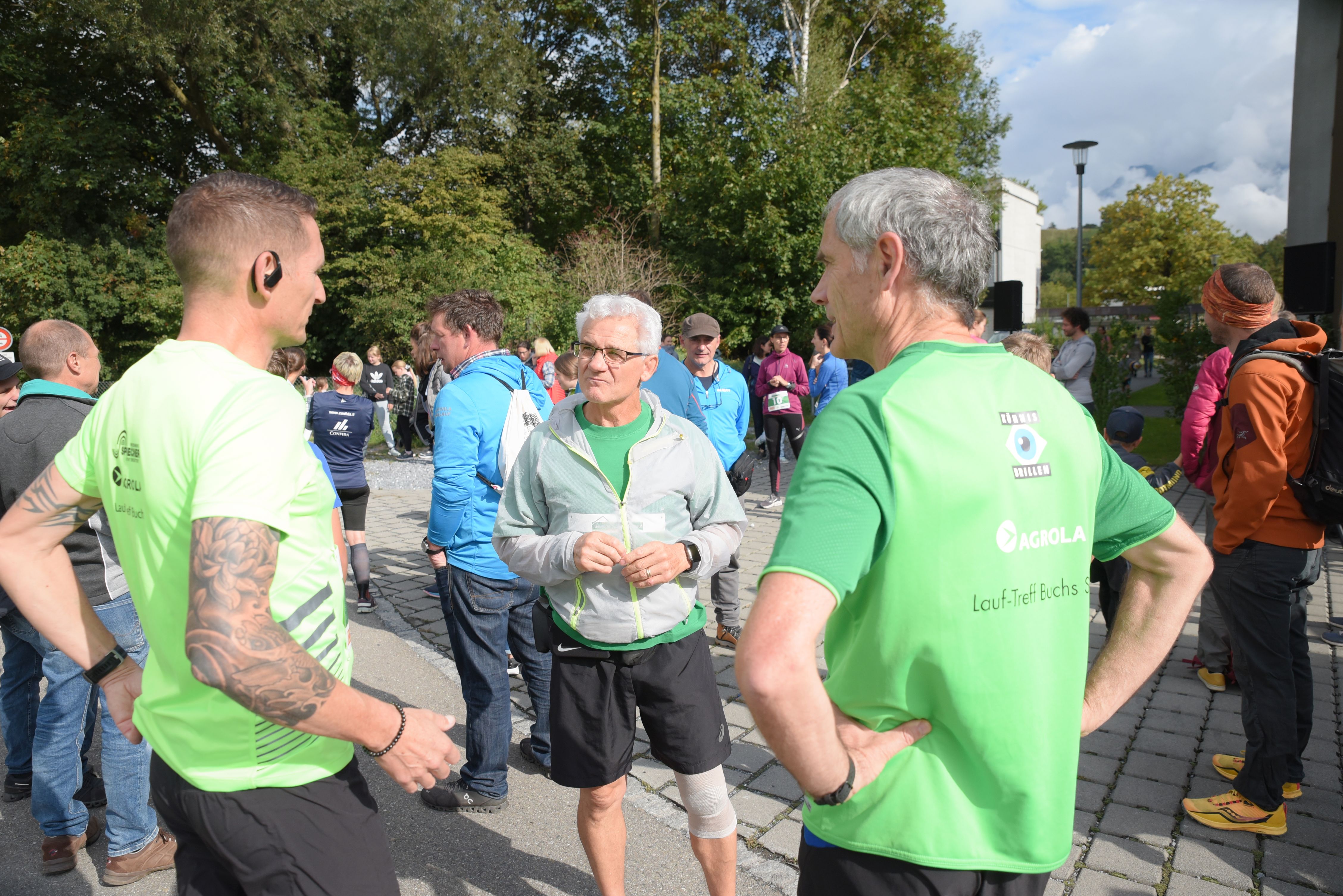 Sven, Giovanni und Peter vor dem Start