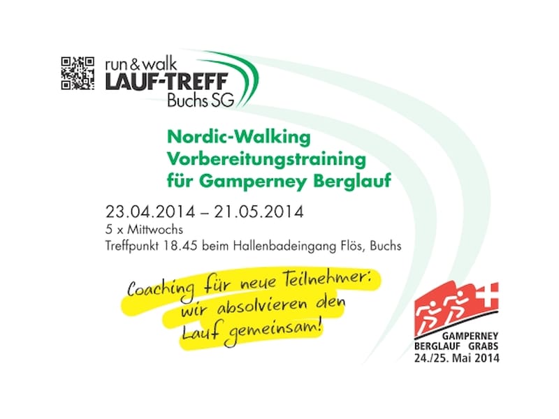 Nordic Walking - Vorbereitungstraining Gamperney Lauf 2014
