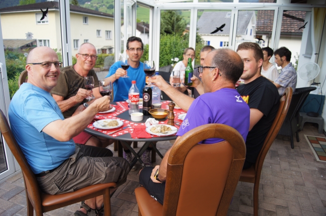 Risotto-Essen der Gamperneylauf-Sieger